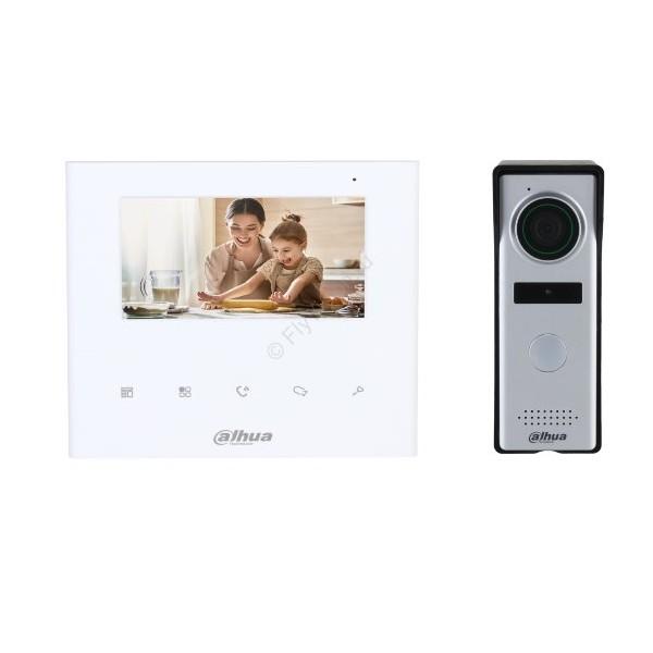 Видеодомофон DAHUA DHI-KTA04 (4,3" TFT LCD, 480х272, 1,3MP, DWDR, IP66, Plastic+ABS, DC12v) silver